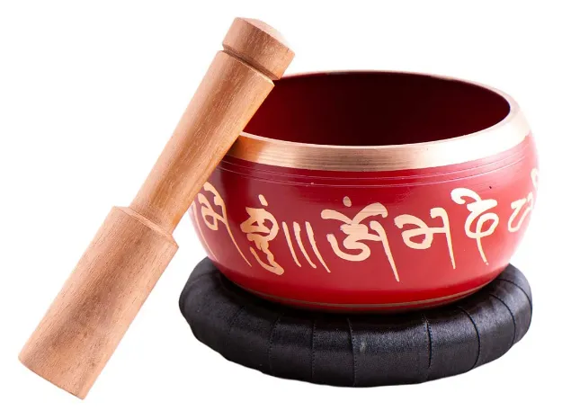 Bild von Klangschale Lotus, rot