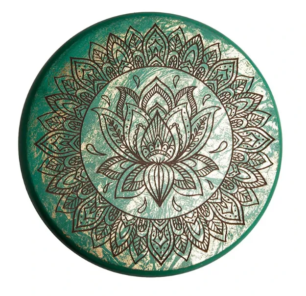 Bild von Energieplatte Lotus Türkis/Gold