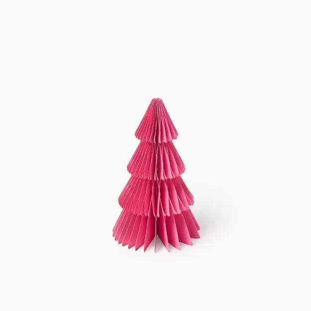 Bild von Weihnachtsbaum aus Papier Pink 15 cm  - by vivi.