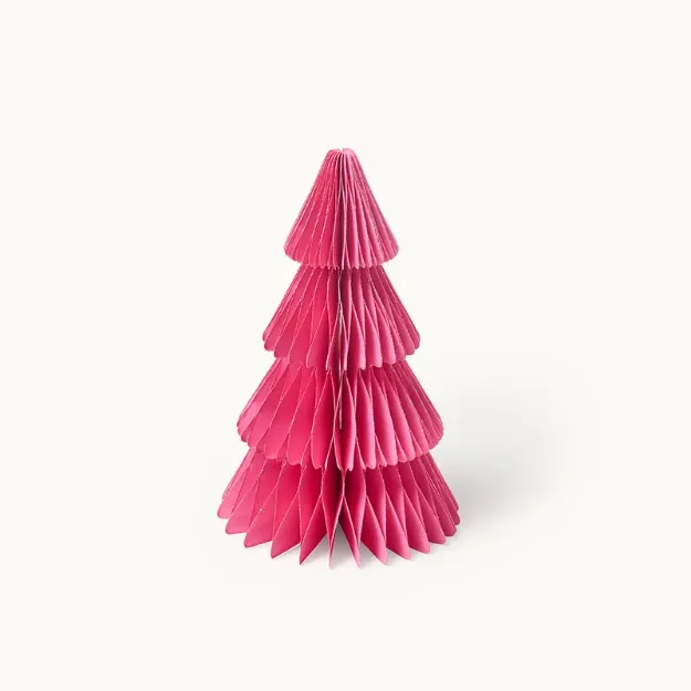 Bild von Weihnachtsbaum aus Papier Pink 25 cm  - by vivi.
