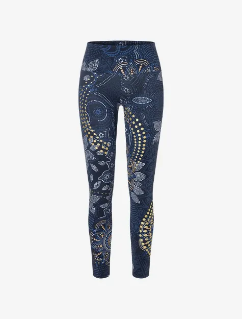 Bild von Yoga Leggins Maui tiefblau-natur von The Spirit of Om