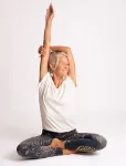 Bild von Yoga Leggins Maui tiefblau-natur von The Spirit of Om