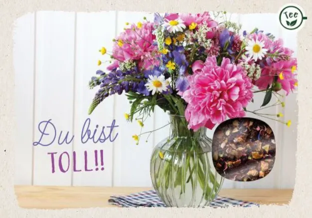 Bild von Teekarte - Du bist toll!!