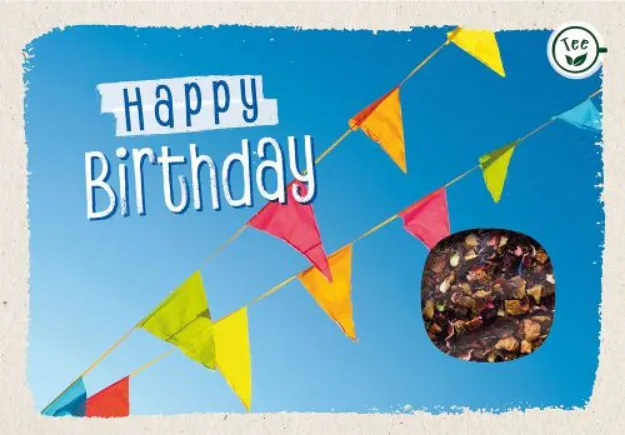 Bild von Teekarte - Happy Birthday