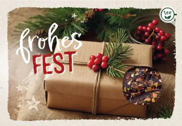 Bild von Teekarte - Frohes Fest