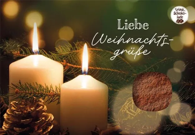 Bild von Schokokarte - Liebe Weihnachtsgrüsse