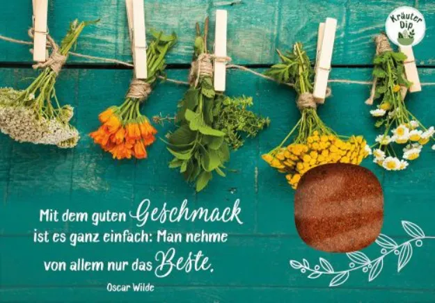 Bild von Kräuter-Dip-Karte - Mit dem guten Geschmack ist es ganzeinfach: Man nehme von al