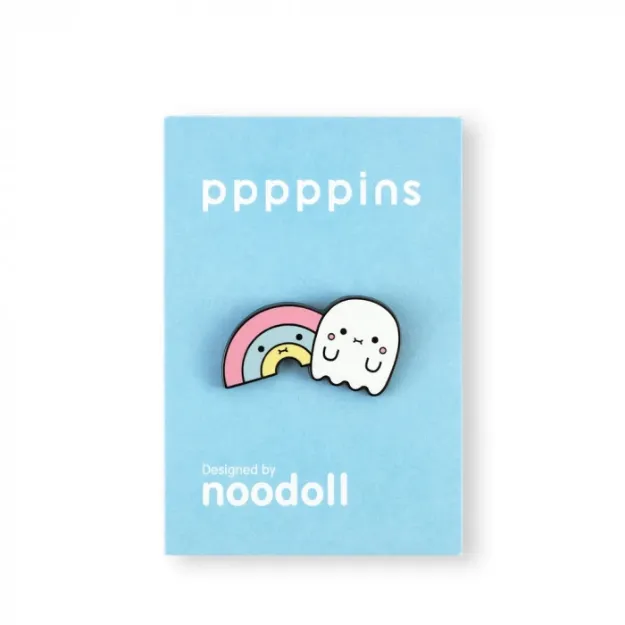Bild von Noodoll Enamel Pin Ricerainbow + Riceboo, VE-6