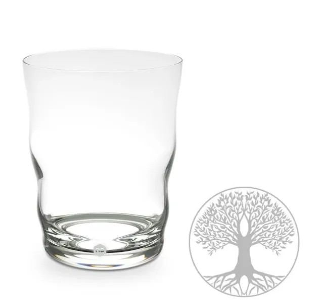 Bild von Trinkglas Jasmina Lasergravur Baum des Lebens 0,3l - mundgeblasen