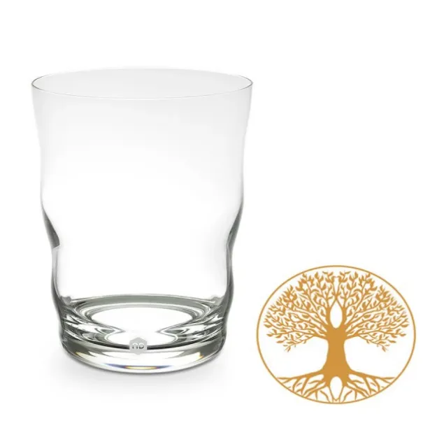 Bild von Trinkglas Jasmina Gold - Baum des Lebens 0,3l - mundgeblasen