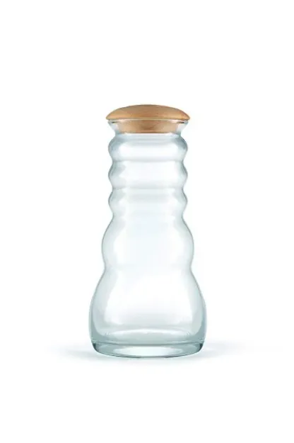 Bild von Krug Cadus Family 1,5l White - Blume des Lebens - Zirbenholzdeckel - mundgeblase