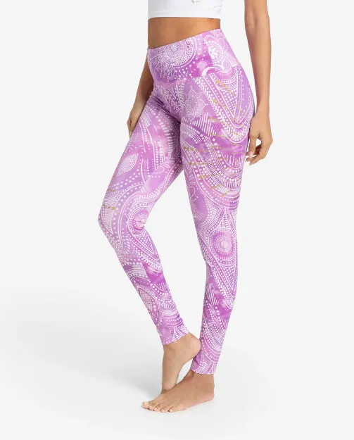 Bild von Yoga Leggings Puja in Malve von The Spirit of Om