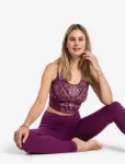 Bild von Yoga Leggings Basic Satya in viola von The Spirit of Om