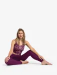 Bild von Yoga Leggings Basic Satya in viola von The Spirit of Om