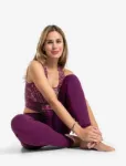Bild von Yoga Leggings Basic Satya in viola von The Spirit of Om