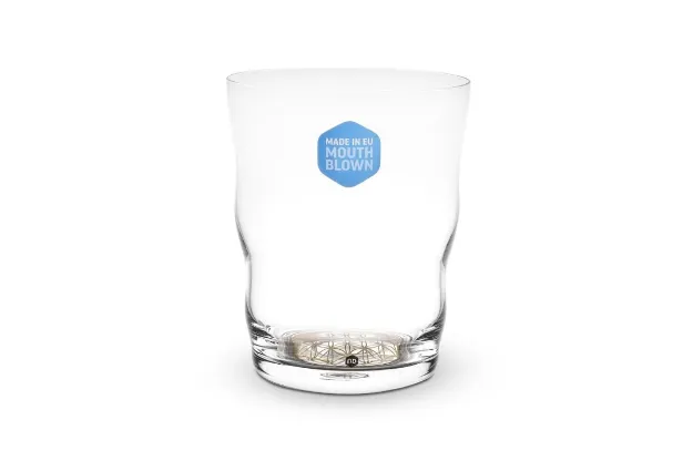 Bild von Trinkglas Jasmina Platin - Blume des Lebens 0,3l - mundgeblasen
