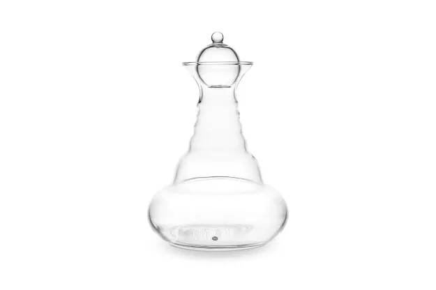 Bild von Karaffe Alladin 1,3l White - Blume des Lebens - mundgeblasen