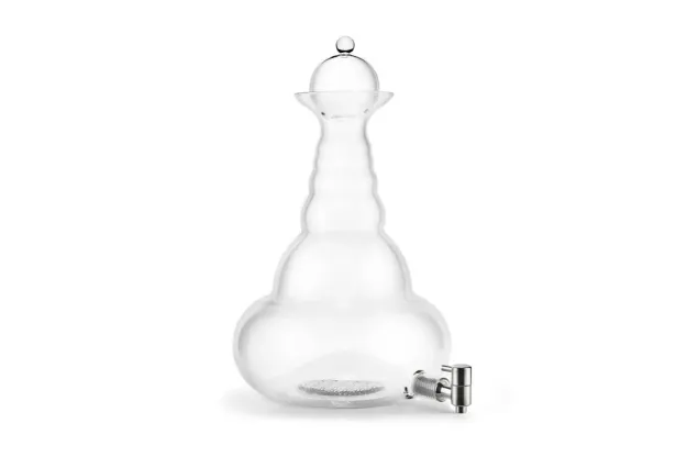 Bild von Karaffe Universe Platin 10l - Blume des Lebens - mundgeblasen