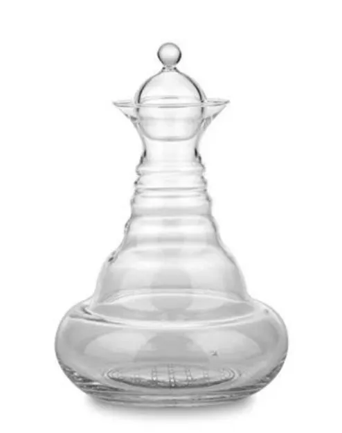 Bild von Karaffe Alladin 1,3l Platin - Blume des Lebens - mundgeblasen