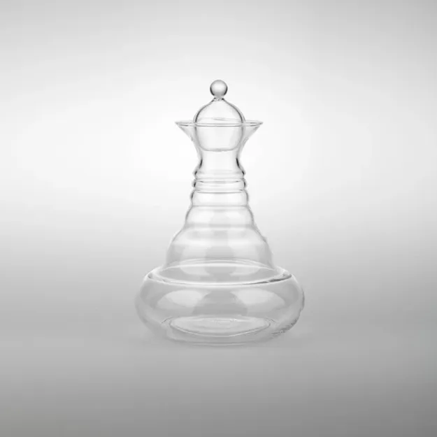 Bild von Karaffe Alladin 1,3l Lasergravur - Blume des Lebens - mundgeblasen