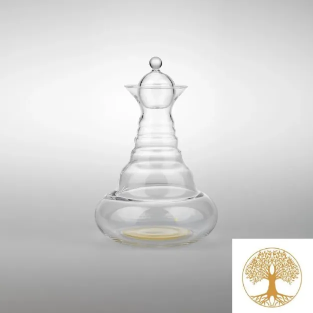 Bild von Karaffe Alladin 1,3l Gold - Lebensbaum - mundgeblasen