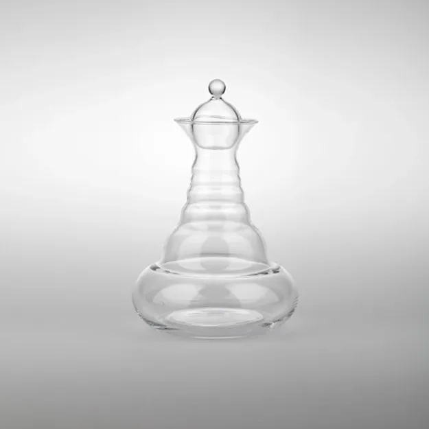 Bild von Karaffe Alladin Family 2,3l Lasergravur - Blume des Lebens - mundgeblasen