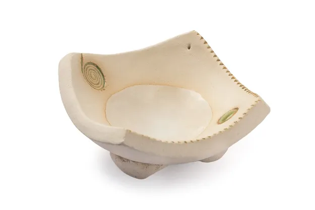 Bild von Allgäuer Räucherwerk Räucherschale Spirale blau