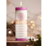 Bild von Marienkerze, purple, H ca. 18 cm