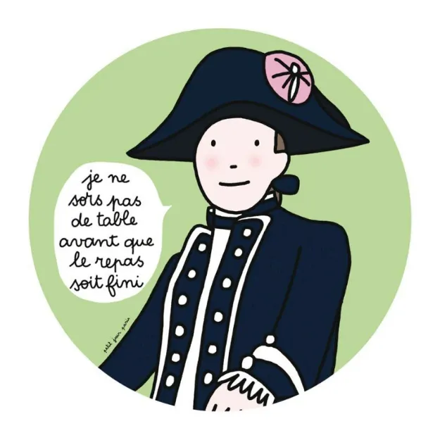 Bild von dessertteller prinz je ne sors pas de table..., VE-6