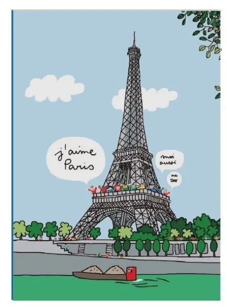 Bild von grosses heft mit lasche paris, VE-6