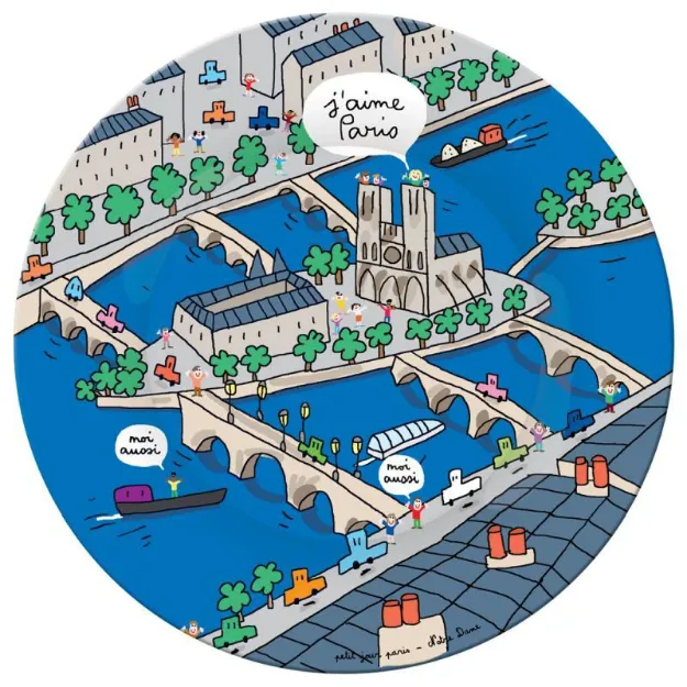 Bild von dessertteller paris notre dame, VE-6