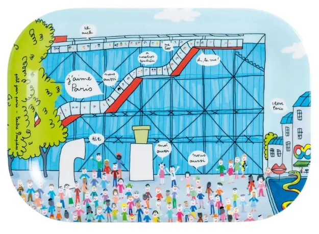 Bild von kleines tablett paris centre pompidou, VE-6