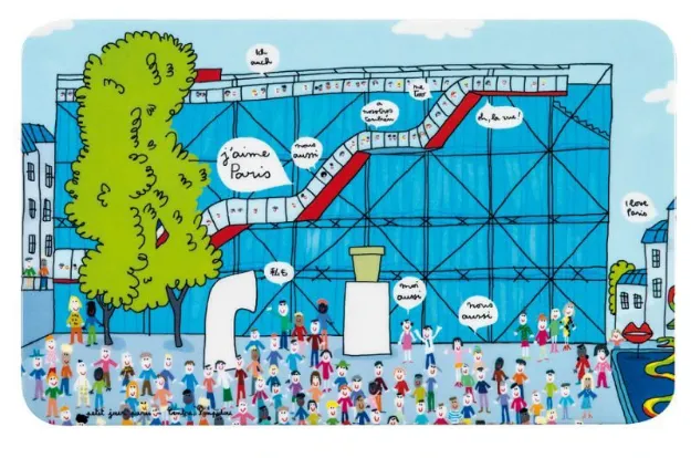 Bild von frühstücksbrett paris centre pompidou, VE-6