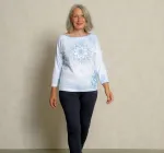 Bild von Shirt Mandala Heaven 3/4 Arm  in wolkenblau von The Spirit of OM