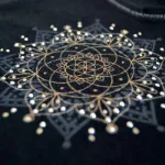 Bild von Shirt 3/4 Arm - Flower of Harmony in Schwarz von The Spirit of OM