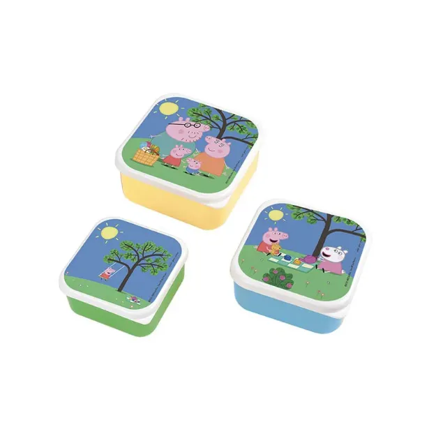 Bild von 3 lunch boxes peppa pig, VE-4