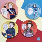 Bild von dessertteller prinz ''je demande pour sortir...'' ø 20cm, VE-6