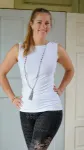 Bild von Tanktop Bambus high-neck weiss von The Spirit of OM