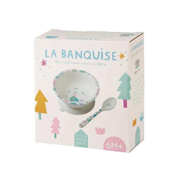 Bild von schale mit saugboden und löffel la banquise, VE-3