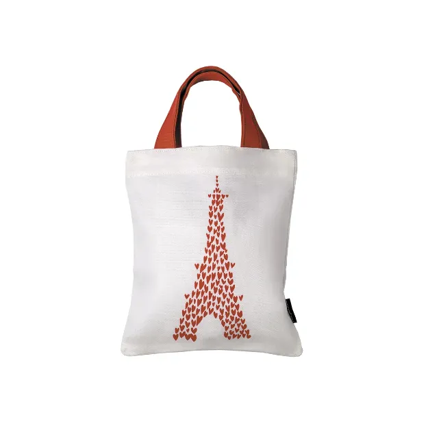 Bild von mini tote bag hearts eiffel tower, VE-6