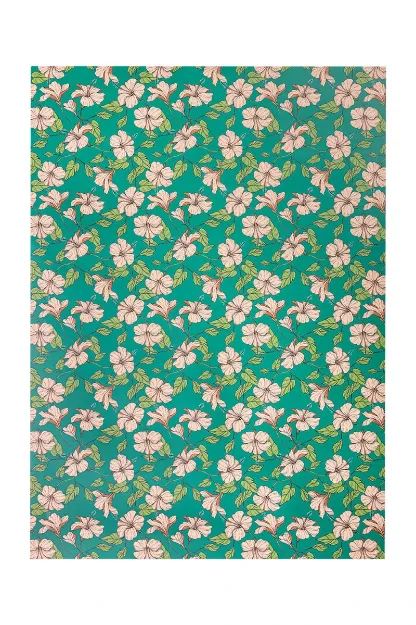 Bild von Geschenkpapier HIBISCUS