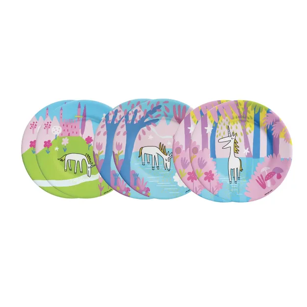Bild von 6 dessertteller les licornes, VE-1