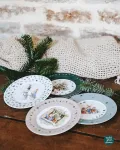 Bild von set of 4 peter rabbit christmas dessert plates, VE-4