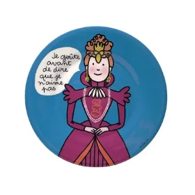 Zeige Details für dessert plate princess je goûte avant de dire que..., VE-6 Bild von dessert plate princess je goûte avant de dire que..., VE-6