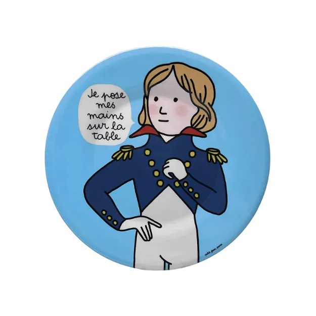 Bild von dessert plate prince je pose mes mains sur la table, VE-6
