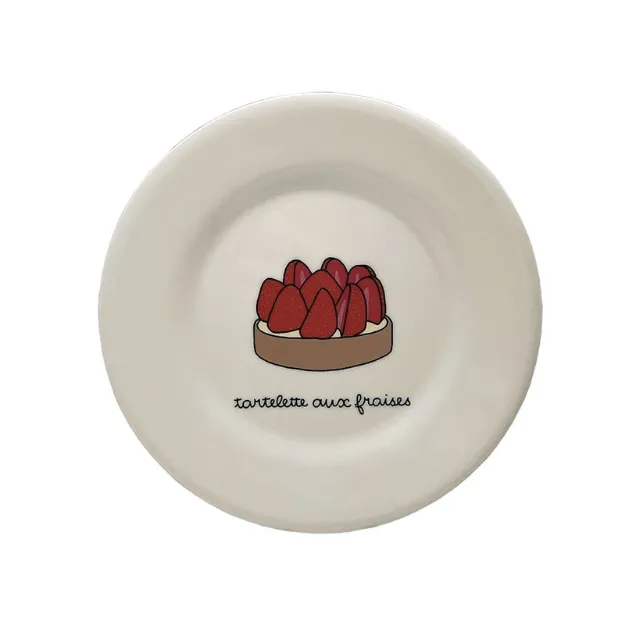 Bild von dessert plate tartelette aux fraises, VE-6
