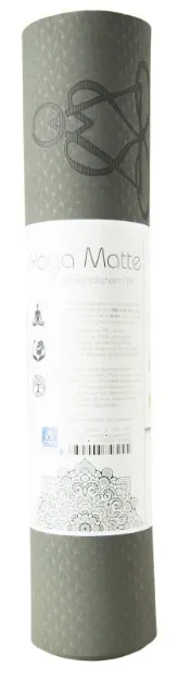 Bild von Yogamatte TPE ecofriendly - dunkelgrün/ hellgrün