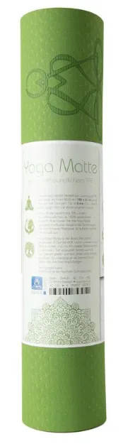 Bild von Yogamatte TPE ecofriendly - hellgrün / grau