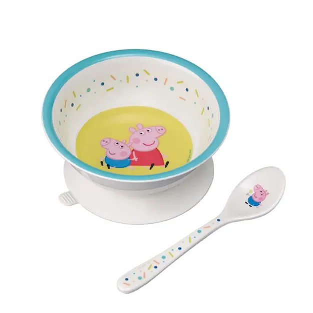 Bild von schale mit saugboden und löffel peppa pig, VE-3