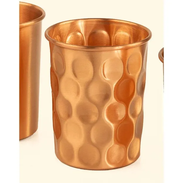 Bild von Trinkbecher aus Kupfer, gehämmert, 2er-Set